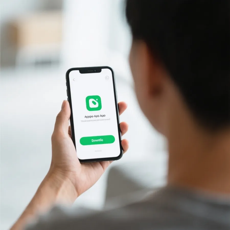 移动端官方下载安装示意